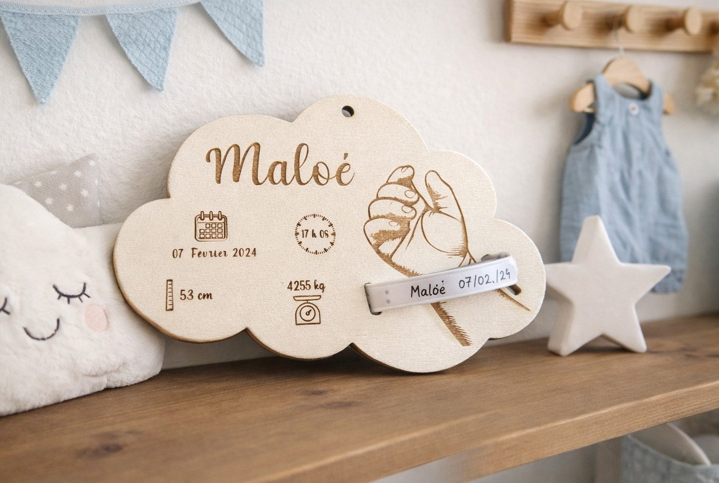 Créations personnalisées pour naissance et enfant